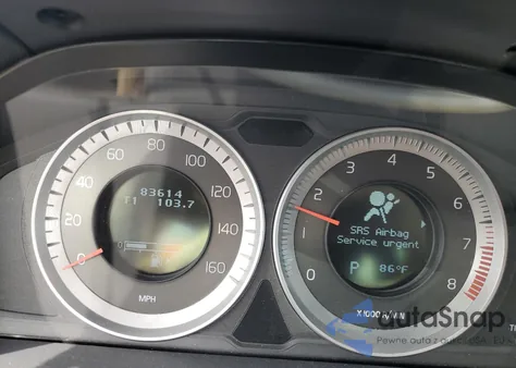 2012 Volvo S60 T6 z USA, uszkodzony, nr VIN YV1902FHXC2043537